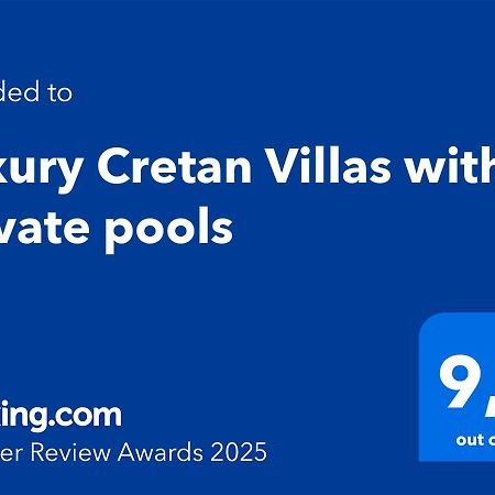 Luxury Cretan Villas With Private Pools Gállos Exterior photo